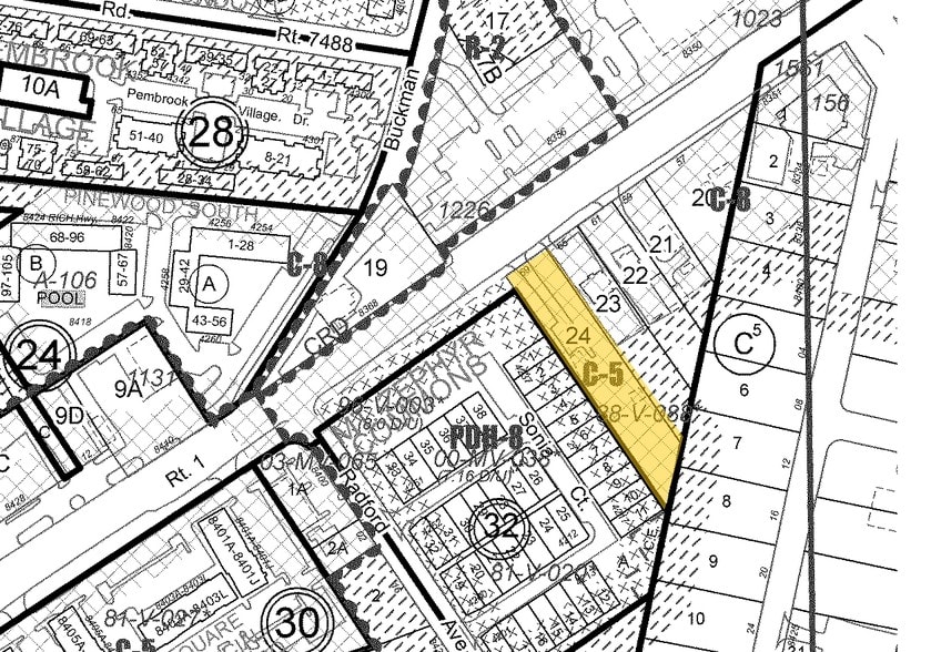 8369 Richmond Hwy, Alexandria, VA for sale - Plat Map - Image 2 of 4