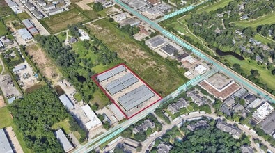 16721 Hollister St, Houston, TX - AERIAL  map view