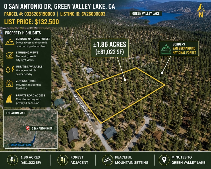 0 San Antonio, Green Valley Lake, CA for sale - Building Photo - Image 2 of 19