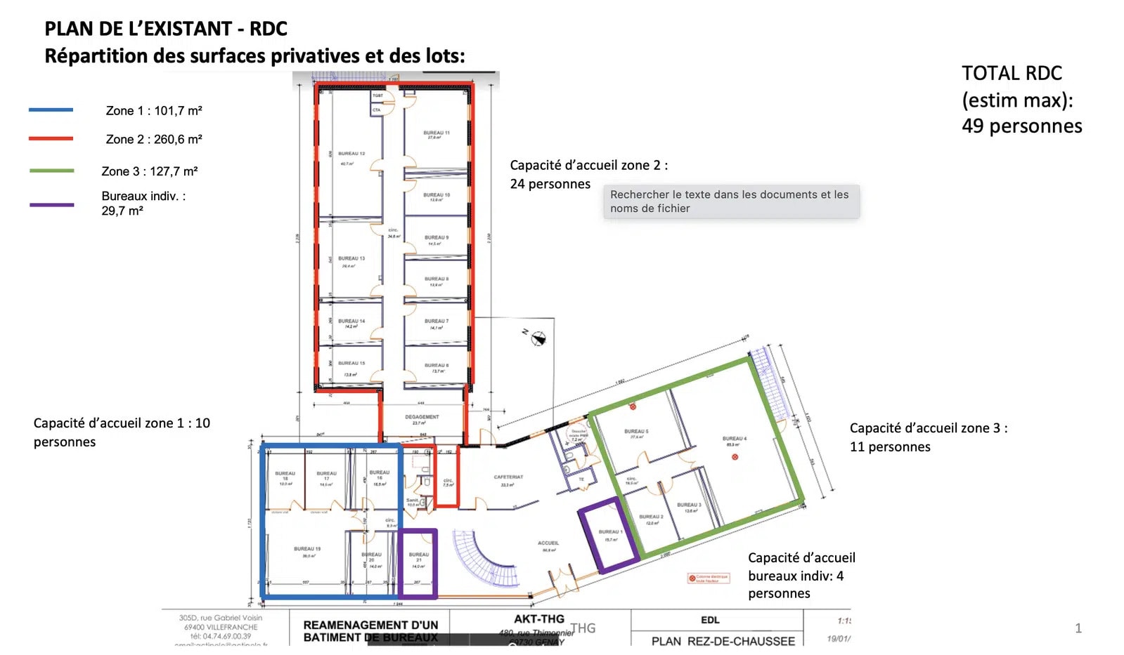 Office in Genay for lease Floor Plan- Image 1 of 1