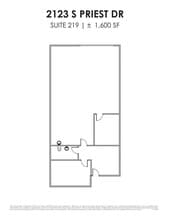 2121 S Priest Dr, Tempe, AZ for lease Floor Plan- Image 1 of 1