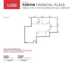 17852 E 17th St, Tustin, CA à louer Plan d’étage- Image 1 de 1