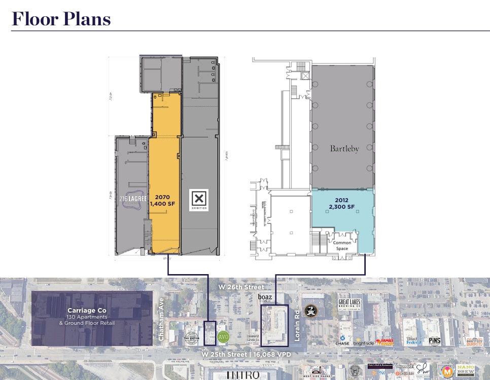2070 W 25th St, Cleveland, OH à louer Plan d’étage- Image 1 de 1