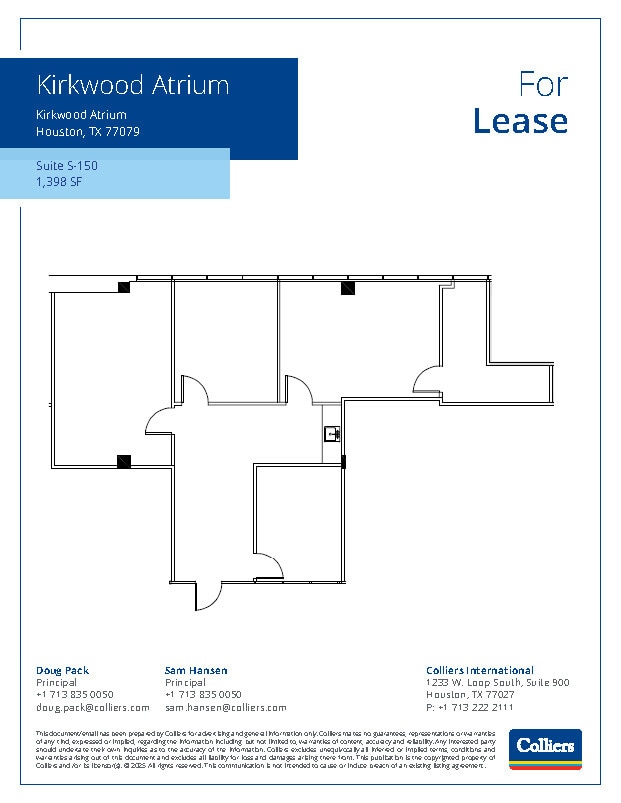 11777 Katy Fwy, Houston, TX à louer Plan d’étage- Image 1 de 1