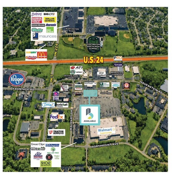2750 Wal-Mart Dr, Huntington, IN à vendre - Photo du bâtiment - Image 2 de 7