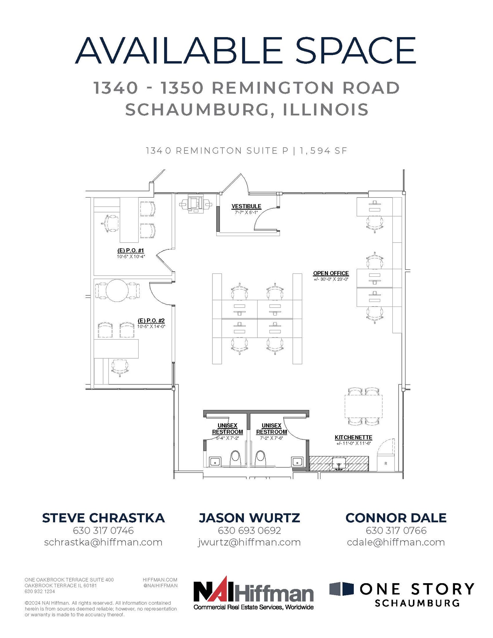 1305 Remington Rd, Schaumburg, IL à louer Plan d  tage- Image 1 de 2