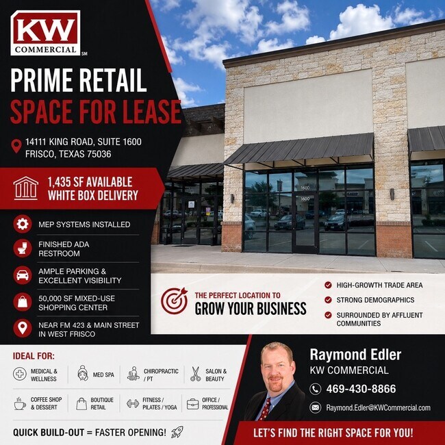 More details for 14111 King Rd, Frisco, TX - Retail for Lease