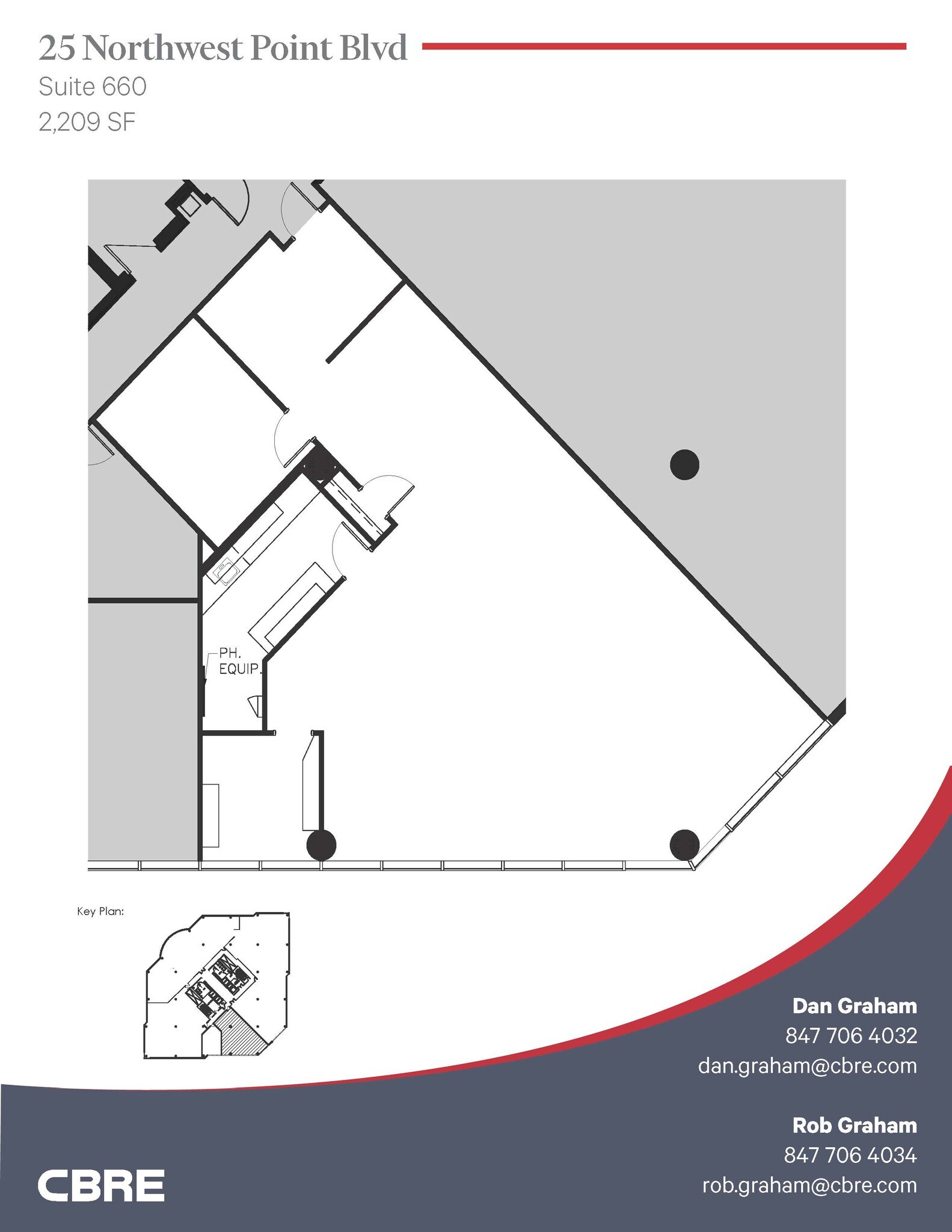 25 NW Point Blvd, Elk Grove Village, IL à louer Plan d’étage- Image 1 de 2