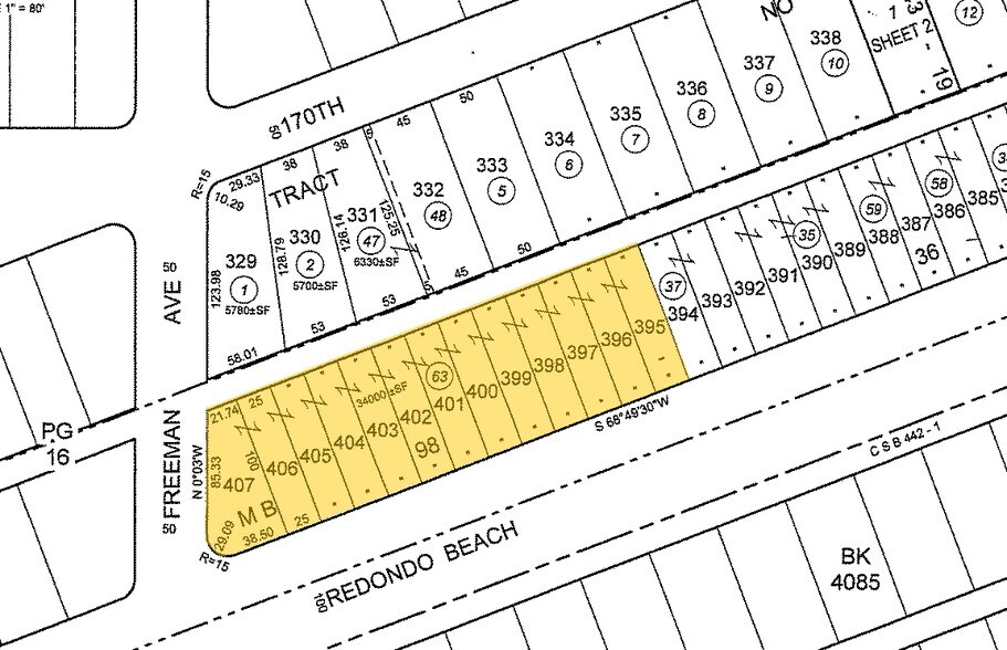 4177-4193 W Redondo Beach Blvd, Lawndale, CA à louer - Plan cadastral - Image 2 de 7