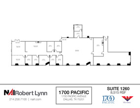 1700 Pacific Ave, Dallas, TX à louer Plan d  tage- Image 1 de 2