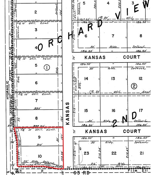 Hydraulic & 63rd St. South, NE/c, Wichita, KS for sale - Plat Map - Image 3 of 4