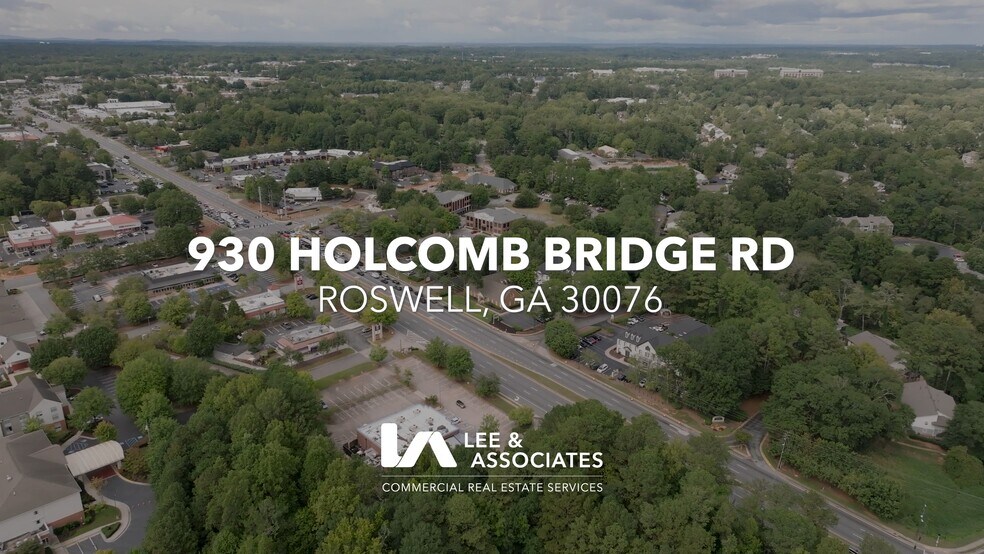 930 Holcomb Bridge Rd, Roswell, GA à vendre - Vidéo sur l’inscription commerciale - Image 2 de 25