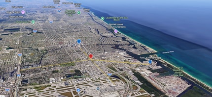 301 SE 20th St, Fort Lauderdale, FL - Aerial  map view