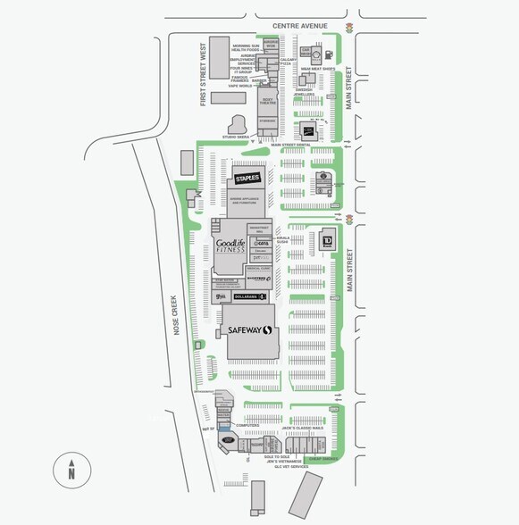 505 Main St SW, Airdrie, AB à louer - Plan de site - Image 2 de 5