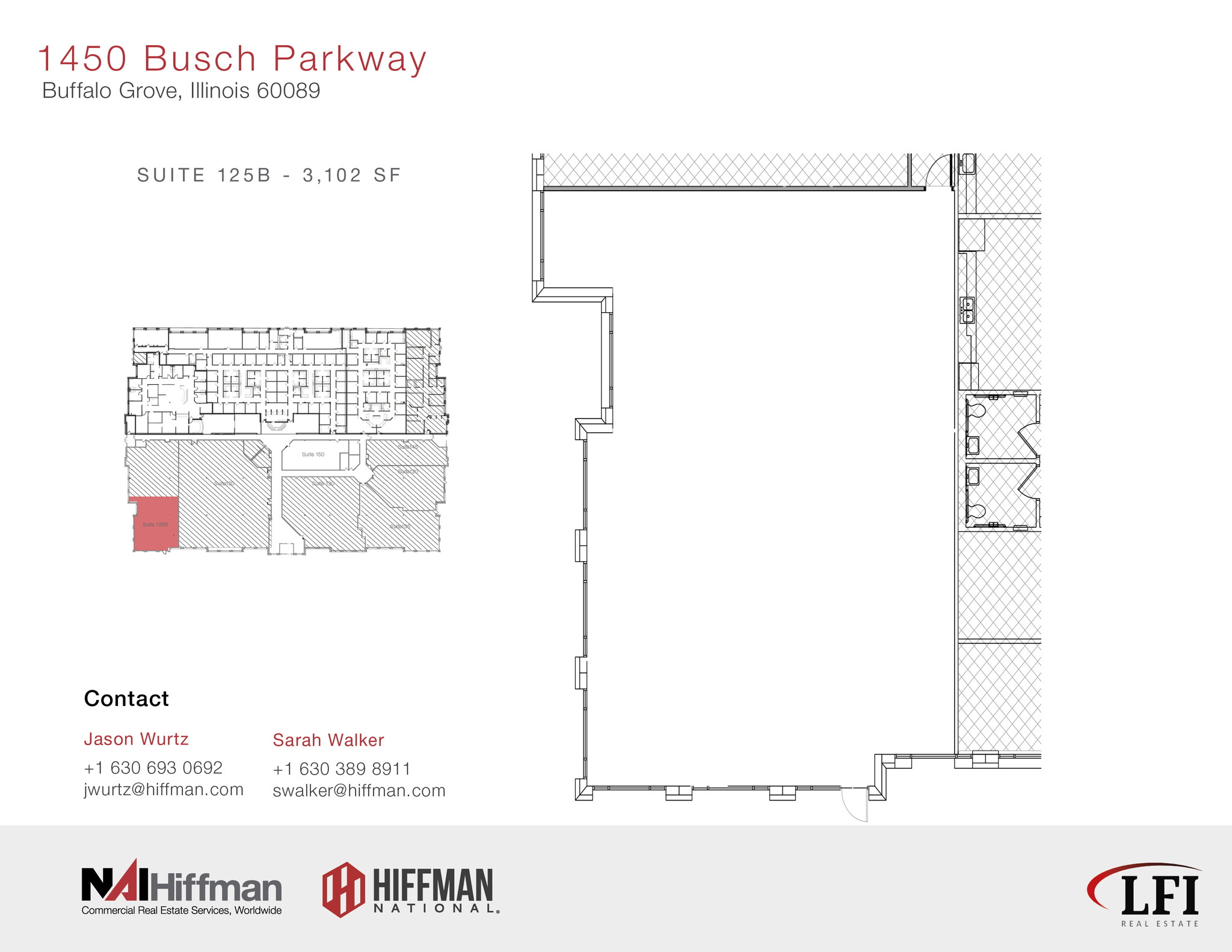 1450 Busch Pky, Buffalo Grove, IL à louer Plan d  tage- Image 1 de 2