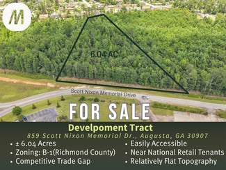 More details for 859 Scott Nixon Memorial Dr, Augusta, GA - Land for Sale