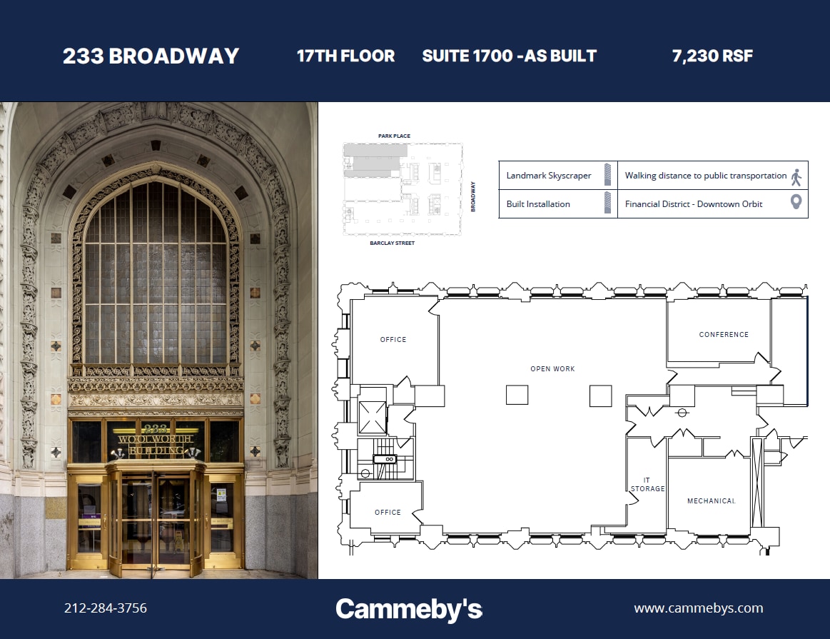 233 Broadway, New York, NY à louer Plan d’étage- Image 1 de 1