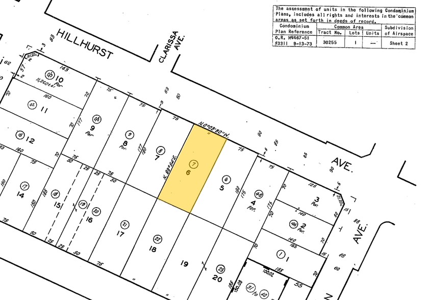 1933 1/2 Hillhurst Ave, Los Angeles, CA for lease - Plat Map - Image 2 of 6