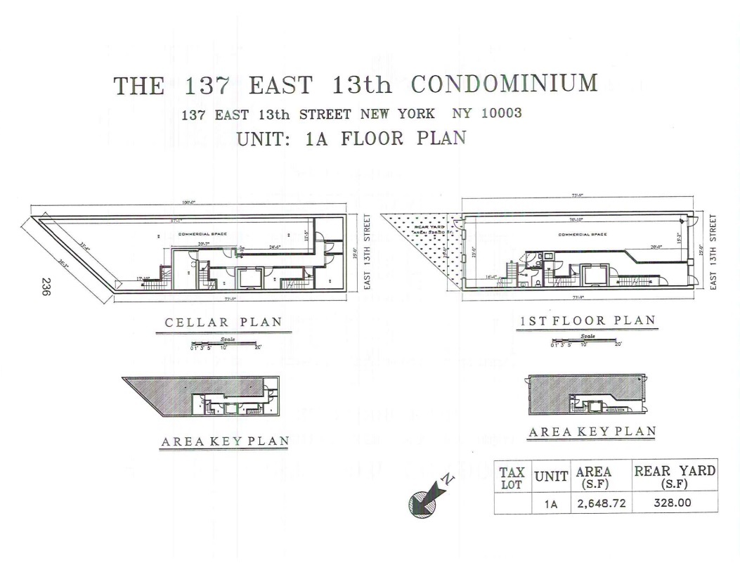 137 E 13th St, New York, NY 10003 - Unité 1A -  - Plan d  tage - Image 1 of 1