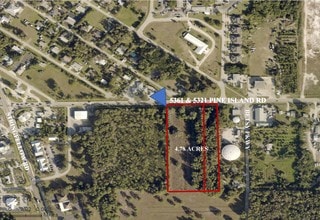5321-5361 Pine Island Rd NW, Bokeelia, FL - Aérien Vue de la carte