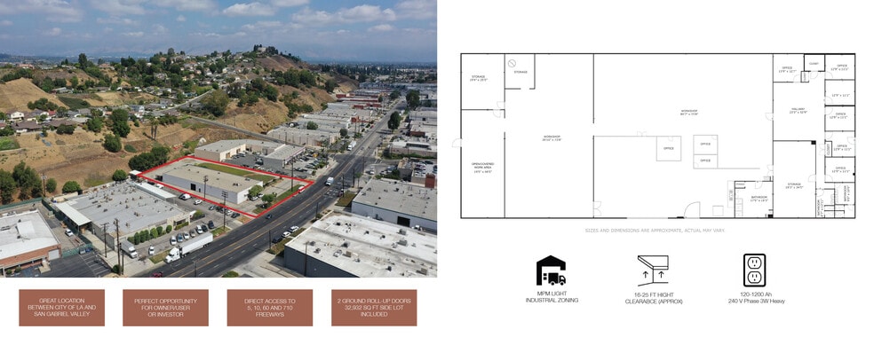 711 Monterey Pass Rd, Monterey Park, CA à vendre - Aérien - Image 2 de 4