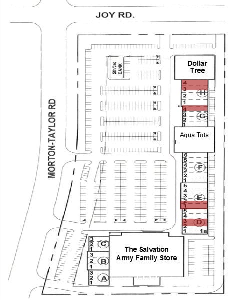43301-43443 Joy Rd, Canton Township, MI à louer Plan de site- Image 1 de 2