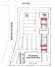 43301-43443 Joy Rd, Canton Township, MI à louer Plan de site- Image 1 de 2