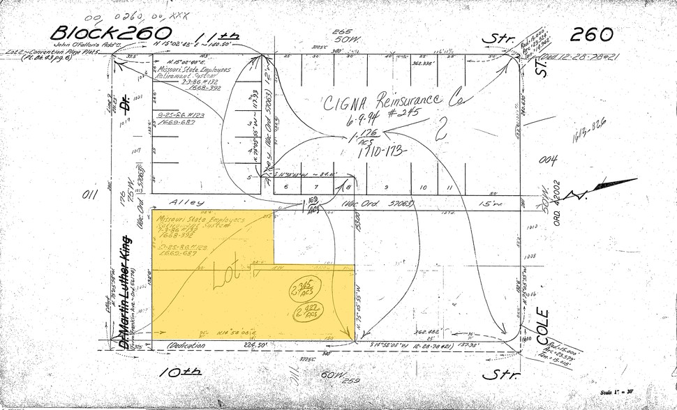 901 N 10th St, Saint Louis, MO à vendre - Plan cadastral - Image 1 de 1