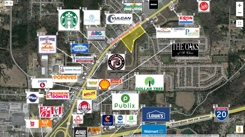 Moody Parkway & Joey Adkins Dr, Moody, AL à vendre - Photo du bâtiment - Image 2 de 7