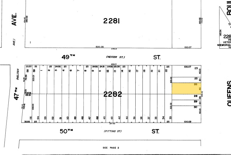 4908-4910 Queens Blvd, Flushing, NY à vendre - Plan cadastral - Image 2 de 7