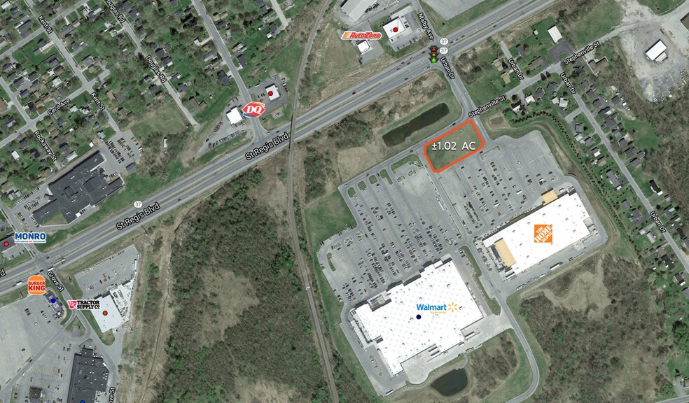 41 Stephenville St, Massena, NY à vendre - Aérien - Image 2 de 4