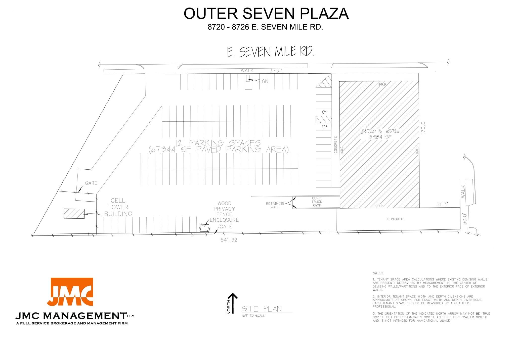 8720 E 7 Mile Rd, Detroit, MI à louer Plan de site- Image 1 de 1