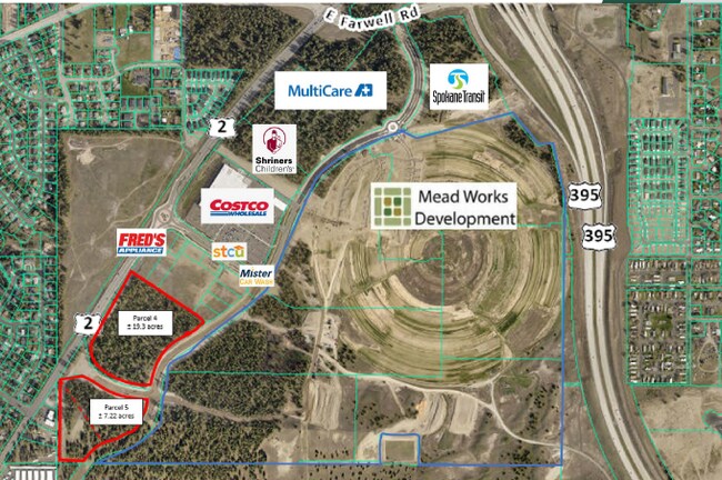 Plus de détails pour Farwell Rd and US-2, Spokane, WA - Terrain à vendre
