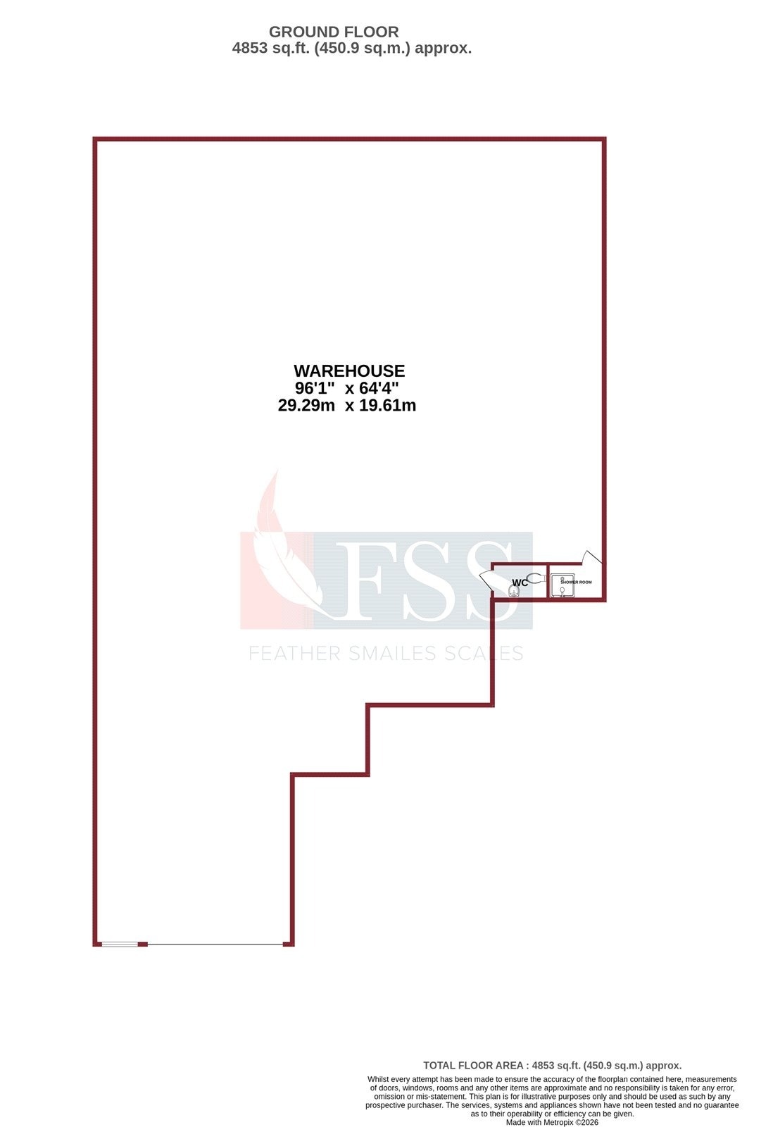 Jubilee Ct, Harrogate à louer Plan d’étage- Image 1 de 7