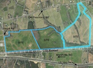 Plus de détails pour Highway 74 E & Stegall Rd, Marshville, NC - Terrain à vendre
