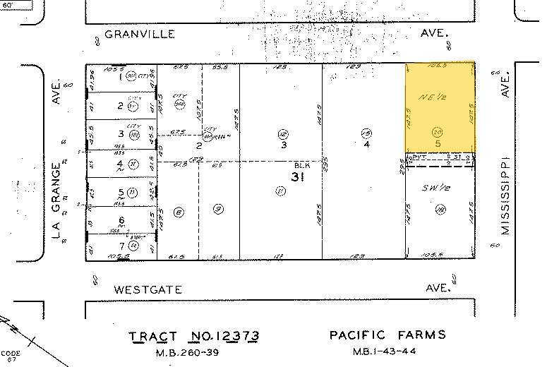 11801 Mississippi Ave, Los Angeles, CA for lease - Plat Map - Image 2 of 5