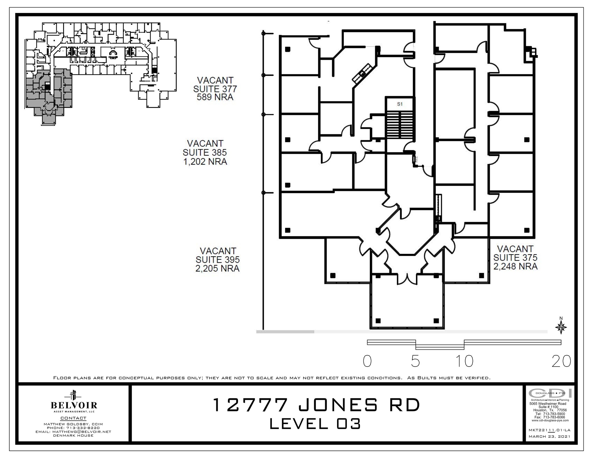 12777 Jones Rd, Houston, TX à louer Plan de site- Image 1 de 2