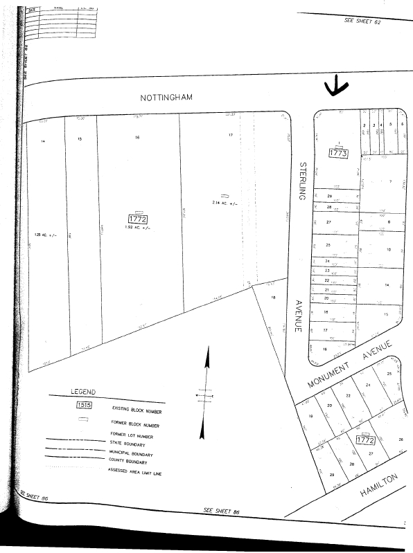 2201 Nottingham Way, Hamilton, NJ à vendre Plan cadastral- Image 1 de 1