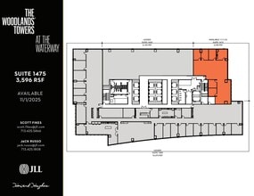 9950 Woodloch Forest Dr, The Woodlands, TX for lease Floor Plan- Image 1 of 1