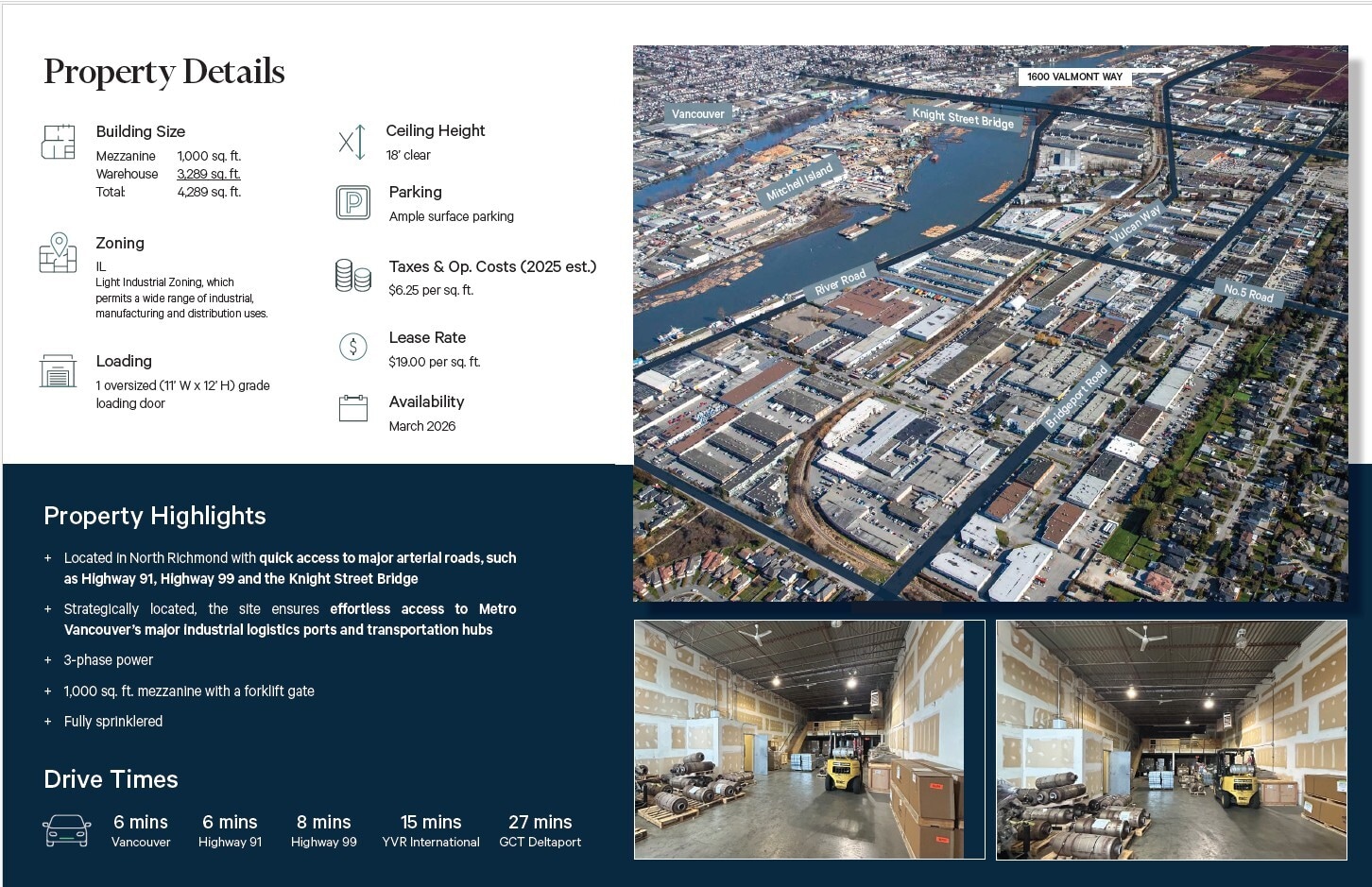 1600 Valmont Way, Richmond, BC à louer Photo intérieure- Image 1 de 3