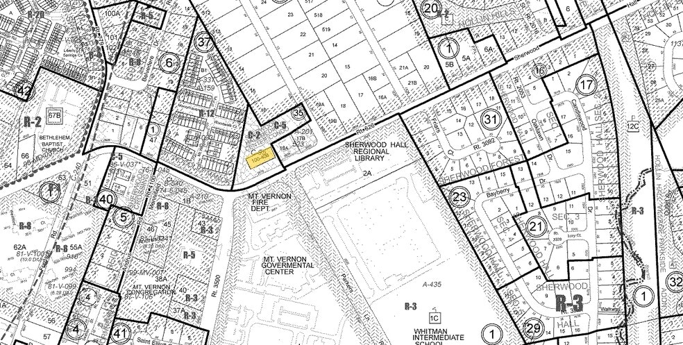 2616 Sherwood Hall Ln, Alexandria, VA à vendre - Plan cadastral - Image 3 de 8