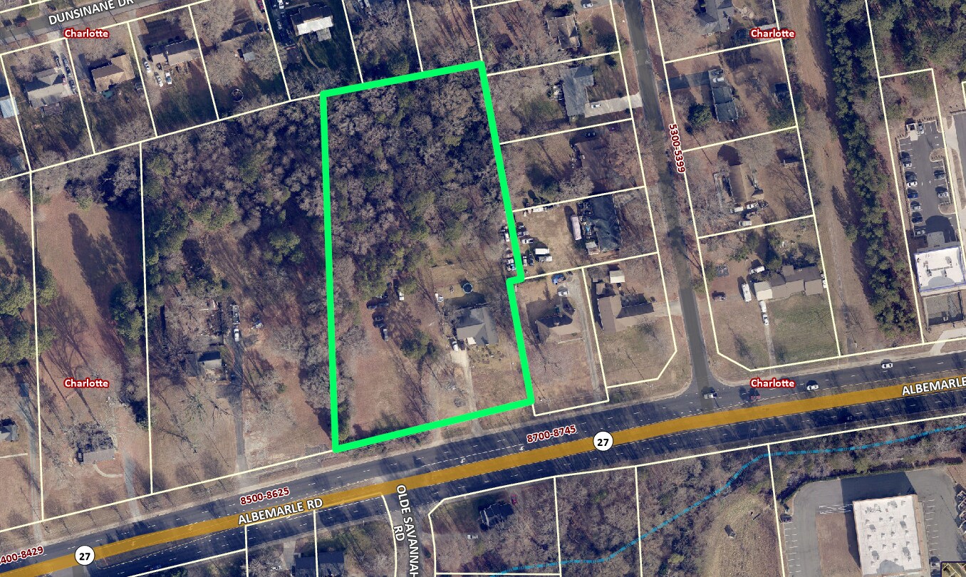 8705 Albemarle Rd, Charlotte, NC for sale Aerial- Image 1 of 6