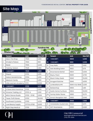 Plus de détails pour 9700-9950 Fondren Rd, Houston, TX - Commerce de détail à louer