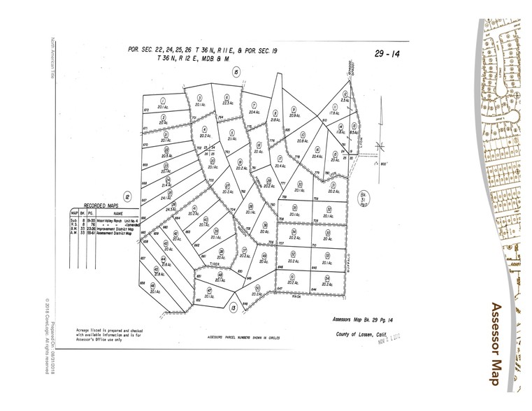 Westside Rd, Termo, CA for sale - Plat Map - Image 2 of 3