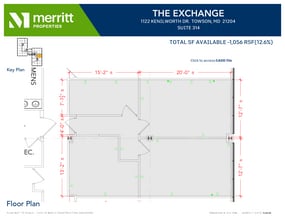 1122 Kenilworth Dr, Towson, MD à louer Plan d’étage- Image 1 de 1