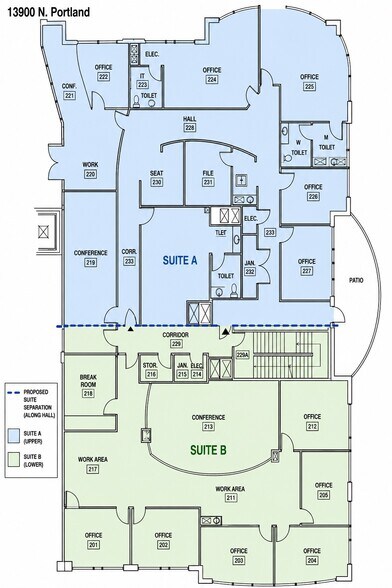 13900 N Portland Ave, Oklahoma City, OK à louer - Plan d’étage - Image 2 de 7