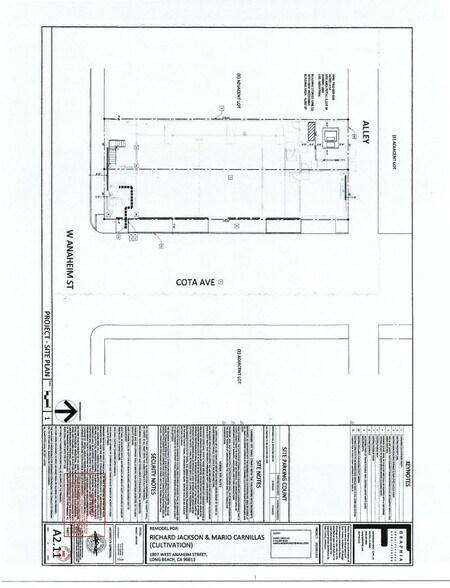 1801 W Anaheim St, Long Beach, CA à vendre - Plan de site - Image 3 de 4