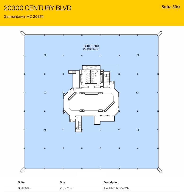 20300 Century Blvd, Germantown, MD à louer Plan d’étage- Image 1 de 1