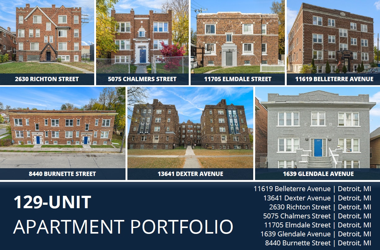 129-Unit Detroit Multifamily Portfolio portfolio of 7 properties for sale on LoopNet.ca Building Photo- Image 1 of 10