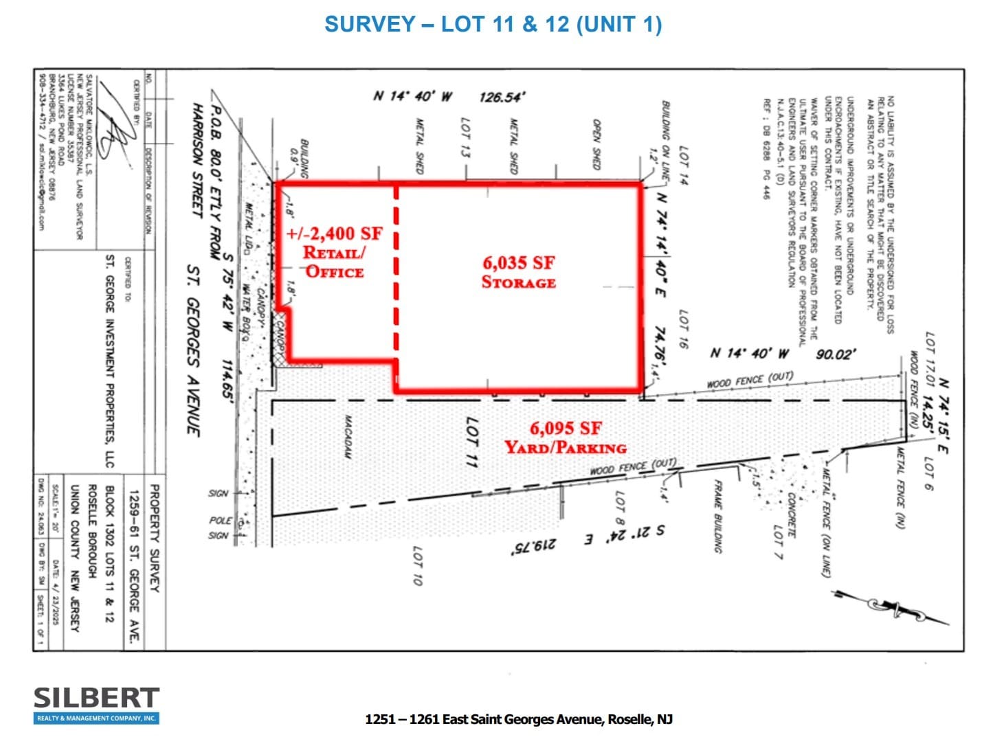 1251 Saint George Ave, Roselle, NJ for lease Floor Plan- Image 1 of 1